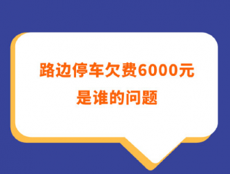 路邊停車欠費(fèi)6000元是誰的問題